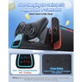 thumbnail image 4 of Controller Charging Dock for Nintendo Switch 2/1 for Joycon 2, 10 in 1 Fast Controller Charger Station Stand for Pro Controller 2/1 with 11 RGB Modes, LED Indicator, 4 of 9
