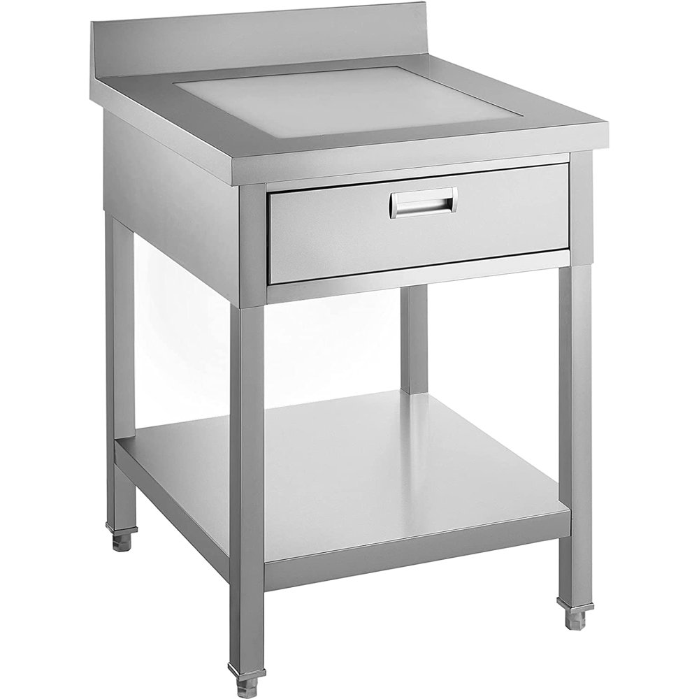 VEVOR Commercial Food Prep Worktable 24x24 in Stainless Steel Table