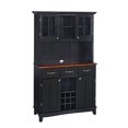 thumbnail image 1 of Homestyles Buffet de Buffets en Bois avec Vaisselier Noir, 1 of 26