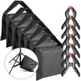 thumbnail image 1 of Neewer 6-Pack Heavy Duty Sandbag (Black) for Photo Studio Light Stands Boom Arms with 6-Pack Muslin Backdrop Spring, 1 of 6