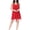 Red, variant on Nightgowns for Women Solid Color Fashion Back Hollowed Out Backless Round Neck Chiffon Sling Short Sleepshirts