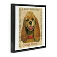thumbnail image 4 of Stupell Industries Fun Cocker Spaniel Phrases Animals Painting Black Floater Framed Canvas Art Print Wall Art, 25 x 25, 4 of 10