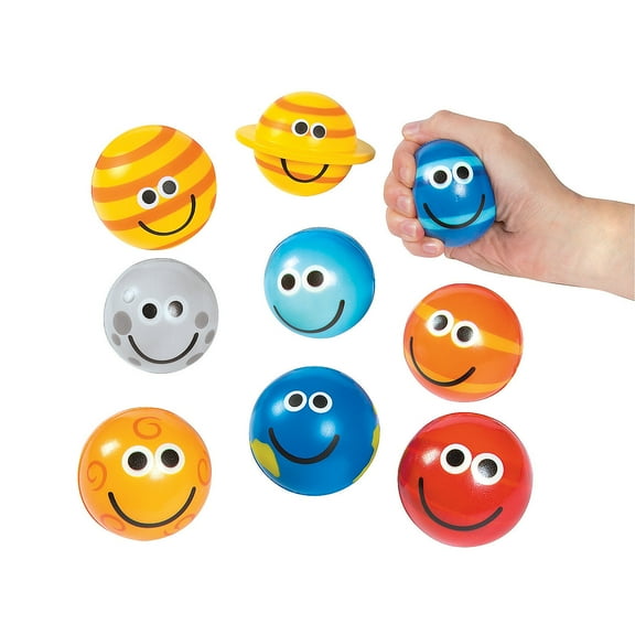 Solar System Stress Balls - Party Favors - 9 Pieces