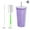 Dazzling gold pink black red blue, variant on Ruifaya 750ml Straw Cup w/Lid Reusable Rhinestone Stainless Double Steel Layer E6T~