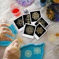 thumbnail image 4 of 9pcs 1.6x1.6 Inch Magic Circle Stickers Occult Symbol Stickers Self Adhesive Gold Metal Stickers Fantasy Theme Metal Stickers Energy Stickers for Scrapbooks DIY Crafts Phone Decoration, 4 of 7