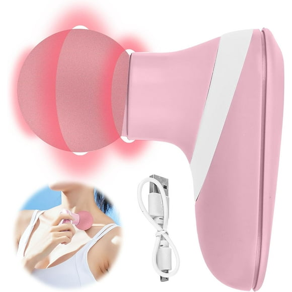 Massage Gun（Pink）, Mini Massage Gun Muscle Massage Gun Massage Device Deep Muscle Massager with 6 Adjustable Levels Relieve Pain and Stiffness