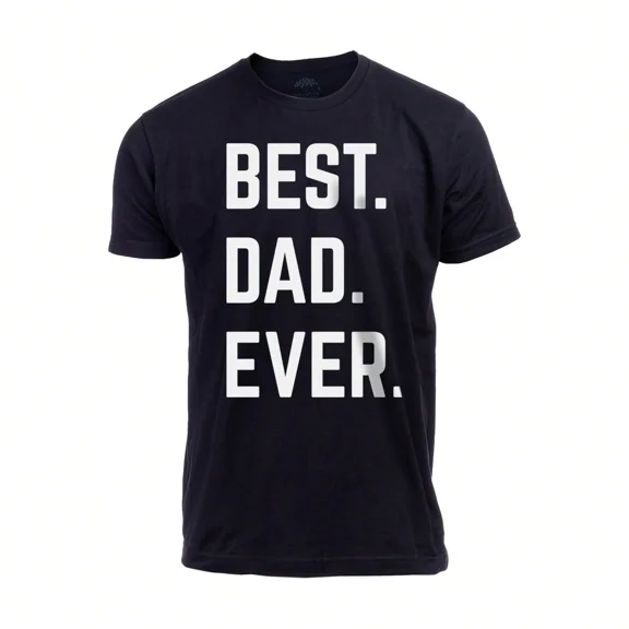 Men's Graphic Cotton Best Dad Ever T-Shirt
