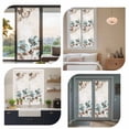 thumbnail image 7 of Retro Mallow Flowers Window Privacy Film, Spring Floral Butterfly Elegant Static Cling UV Sun Blocking Heat Control Window Tint Day and Night, Non-Adhesive One Way Windows Privacy Cover 17.7''x39.3'', 7 of 7