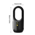 thumbnail image 2 of Desk Fan Quiet Portable Smart Bladeless Tower Fan with Light, 6 Speed USB Oscillating Air Cooler for Bedroom & Dormitory, 2 of 6