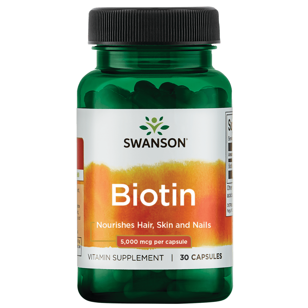 Swanson Biotin 5,000 Mcg 30 Capsules