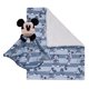 thumbnail image 1 of Set de mantas Disney Mickey Mouse con rayas azules y azul marino para bebé, 1 of 9