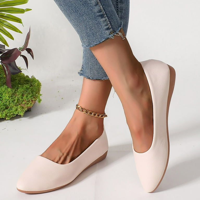Women's Wedge Low Heels Dress Shoes Fashion Leather Pointed Toe Office Work Oxfords Formal Slip on Loafers - Walmart.com Women's Wedge Low Heels Dress Shoes Fashion Leather Pointed Toe Office Work Oxfords Formal Slip on Loafers - Walmart.com