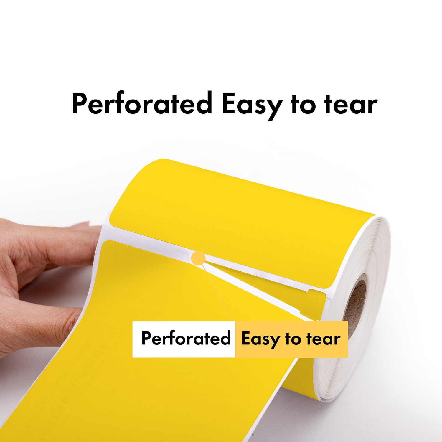 HOUSELABELS 1.5" x 3.5" Yellow Multipurpose Labels Compatible With Zebra and Rollo Printers, 30 Rolls / 500 Labels per Roll