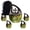 Golf Urn-7, variant on MUKTIVE Golf Paintings Urns for Human Ashes Adult Women & Men, Combo Sets Funeral Urn for Human Ashes, Cremation Decorative (1 Large 10 ", 4 Keepsake 3 ")