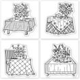 thumbnail image 5 of 4Pcs Mini Table Vase Clear Stamps for DIY Scrapbooking Silicone Stamp Seals Afternoon Tea Transparent Stamps for Cards Making 2.2x2.2inch, 5 of 8