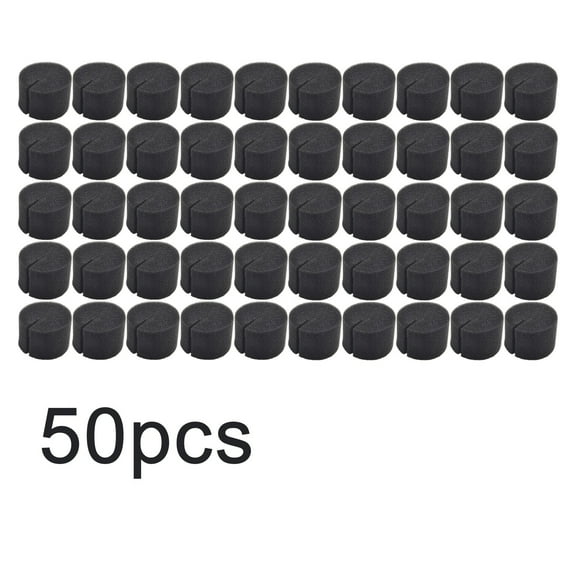 Clone Collars 50 Pack Black Foam Inserts For Garden Cloning Plant Seedling Hydroponic 2 Inch Net Pot Diy Cloner Machine