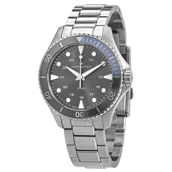 Hamilton Khaki Navy Scuba Quartz Grey Dial Men's Watch H82211181
