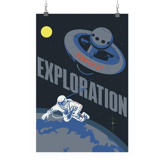 Astronaut In Outer Space Poster - Image by Shutterstock,