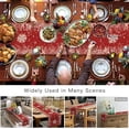 thumbnail image 5 of Christmas Snowflake Red Table Runner 108 inches Long Pine Tree Holly Berry Waterproof Farmhouse Table Cloth Holiday Kitchen Dining Table Decoration for Indoor Outdoor Home Party Coffee Decor, 5 of 6