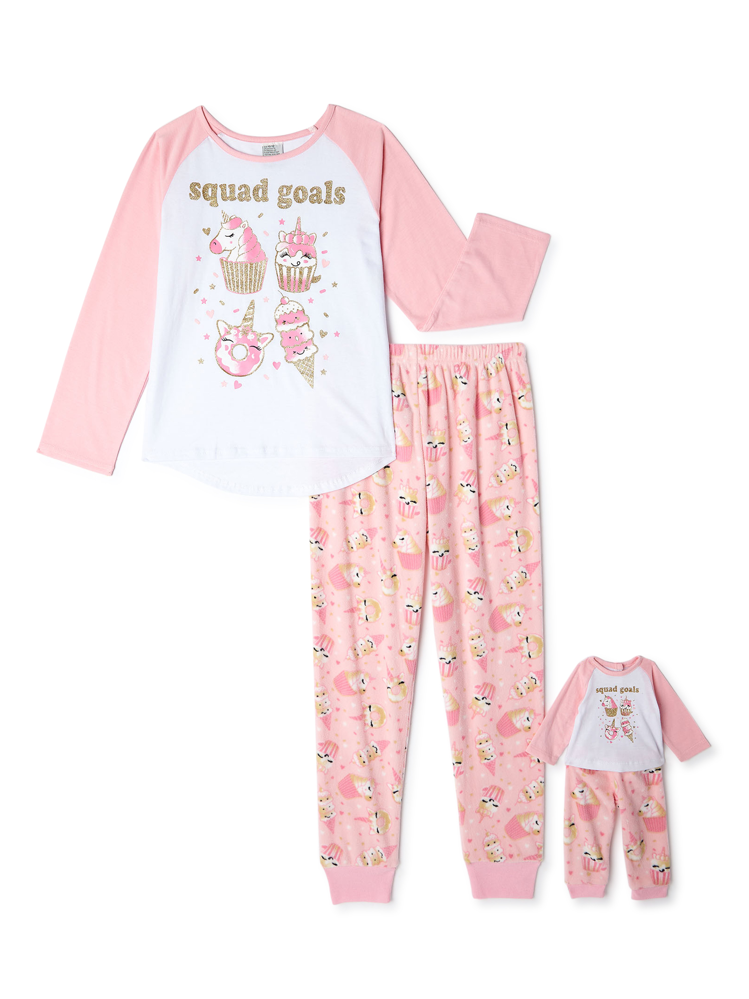 BFF /& Me Girls Nightgown Pajama Set with Matching Doll Pajama