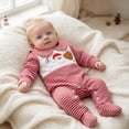 thumbnail image 7 of larppty Baby Girl First Christmas Outfit My 1st Christmas Newborn Romper Long Sleeve Jumpsuit Infant Santa Outfit, 7 of 7