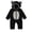 Black, variant on EnJoCho Toddler Casual Romper Clothes Baby Boys Girls Solid Color Long Sleeve Cotton Jumpsuit with Pocket Baby Kids Soft Sweatshirt Bodysuit Tops Fashion