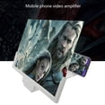 thumbnail image 2 of 14" Smartphone Screen Magnifier 3D Video Mobile Phone Amplifier Stand Bracket White, 2 of 4