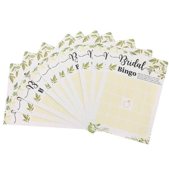 OULII Bridal Shower Cards for Couples Elegant Design Assorted Color Paper 10Sheets