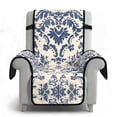 thumbnail image 6 of Yuyamidu Tie Dye Stretch Recliner Chair Cover with Pockers Blue Recliner Slipcover for Living Room Waterproof Reclining Chair Cover for Bedroom Soft Furniture Protector Gift for Holiday, 6 of 7