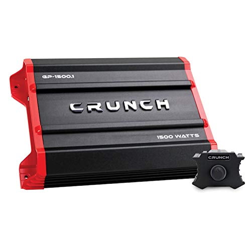 Crunch 1500 Watt Ground Pounder Mono Subwoofer Car Audio Amplifier