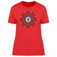 thumbnail image 1 of Floral Mandala With Hearts T-Shirt Women -Image by Shutterstock, Female x-Large, 1 of 2