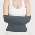 thumbnail image 6 of Winter Thermal Waist Support Elastic Abdomen Back Pressure Warmer Inner Wear Lumbar Support Belt Stomach Protector Wrap Band (Grey,XL), 6 of 7