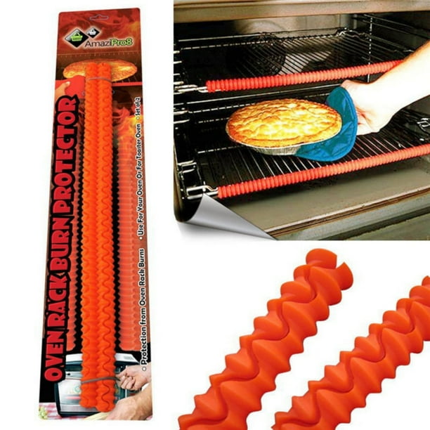 MarinaVida 2pcs Heat Resistant Silicone Oven Rack Guard Shelf Edge Burn