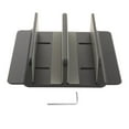 thumbnail image 1 of Soporte vertical para computadora portátil Ranuras para tarjetas dobles Soporte de almacenamiento térmico Accesorios de escritorio, líneas delicadas y Negro Macarena Soporte vertical para computadora portátil, 1 of 8