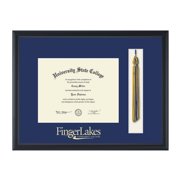 Framerly - FLCC Tassel Diploma Frame In Black Moulding
