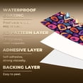 thumbnail image 5 of Retro Peel and Stick Wallpaper Modern Leopard Print Geometric Teal Orange Wall Mural 23.6in x 9.8ft Self Adhesive Removable Wall Paper Renter Friendly Wallpaper for Bedroom Dressing Room Salon, 5 of 8