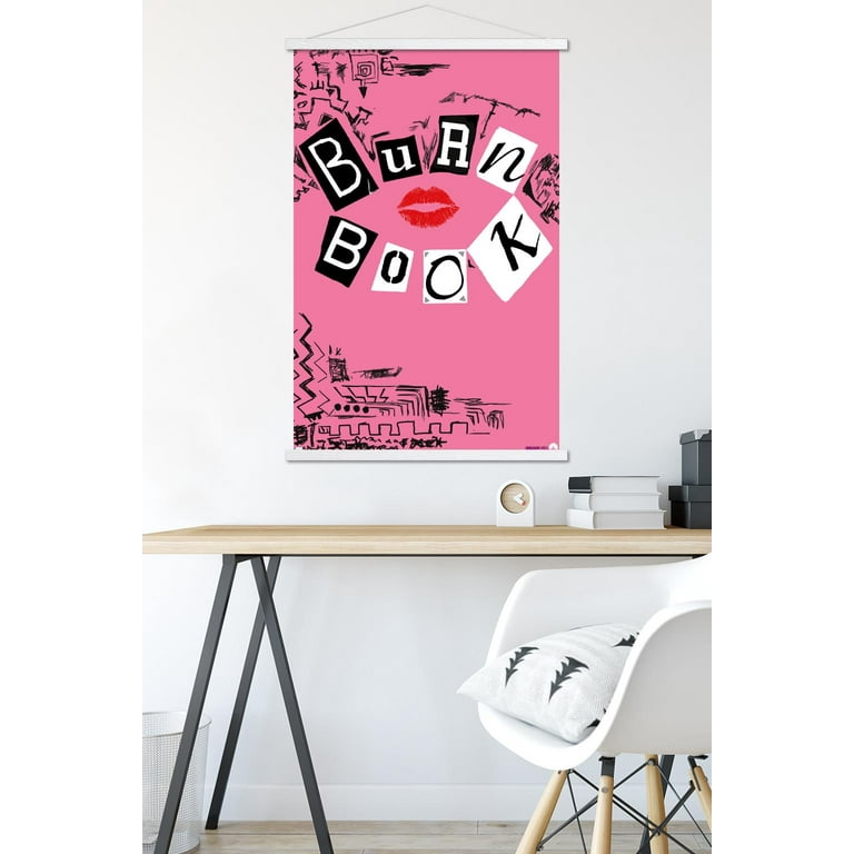 Burn Book Mean Girls Raised Spot UV Textured Vinyl Waterproof Stickers