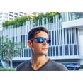 thumbnail image 3 of Men's Sporty Polarized Sunglasses - Black Frame / Blue Mirror Lens, 3 of 6