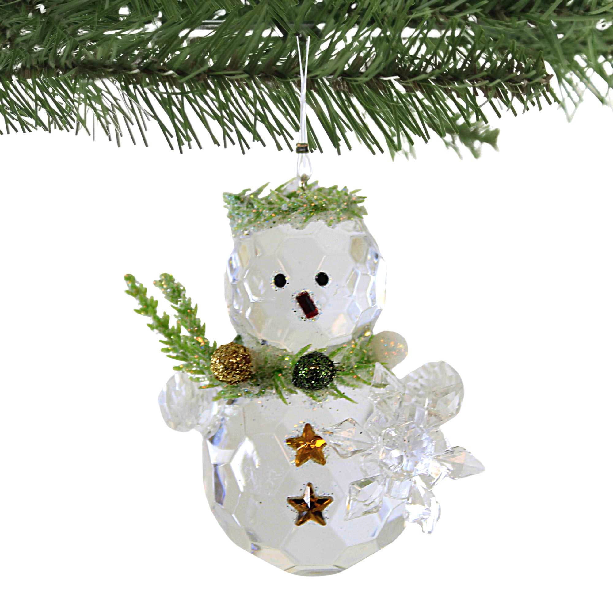 Ganz Mistletoe Snowman Ornament - One Snowman Ornament 2.5 Inch