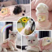 Dog Sunflower Shirts for Small Dogs Puppy Cat T-Shirts Lightweight Soft Cotton Summer Pet Vest Clothes Rabbit Doggie Tee Shirts Kitten Tank Tops Chihuahua Yorkshire Poodle