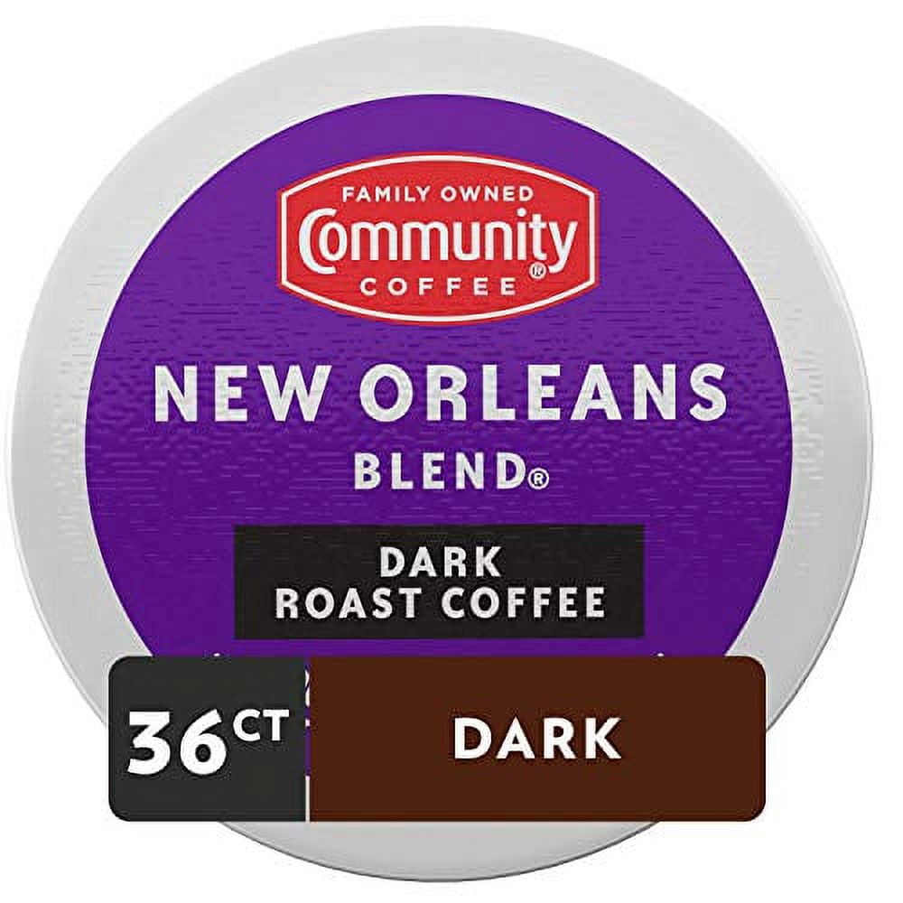 Community Coffee New Orleans .. Blend 36 Count Coffee .. Pods, Special Dark Roast, .. Compatible with Keurig 2.0 .. K-Cup Brewers, 12 Count .. (Pack of 3)