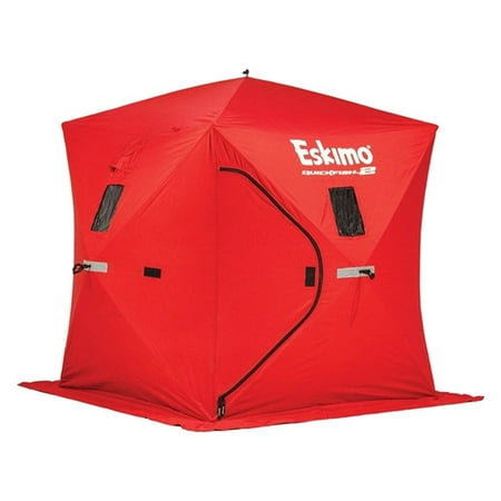 UPC: 0012642691515 | Eskimo QuickFish™ 2 Pop-up Portable Ice Fishing Shelter Red 2-Person Capacity 69151