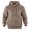 Khaki, variant on Hooded Sweatshirt for Men Relaxed Casual Long Sleeve Drawstring Hoodies Warmth Double-Sided Jacquard Fleece Pullover Hoodies Versatile Solid Color Winter Sweatshirt with Pockets 3XL