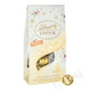 Lindt Lindor Holiday White Chocolate Candy Truffles, 8.5 oz. Bag