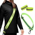 thumbnail image 5 of Reflective Sash For Walking At Night High Visibility Reflective Running Gear Night Walking For Men Women Kids Reflective Sash With 2 Pcs Reflective Ar, 5 of 5