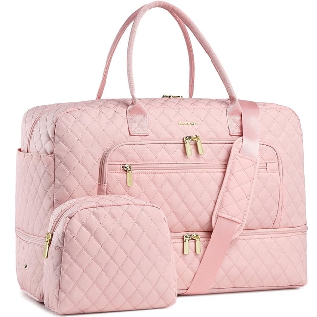 Bolsa de viaje LUOCIP de gran capacidad rosa para mujer