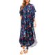 thumbnail image 1 of Vestido largo suelto con botones para mujer Vestido camisero con bolsillos Playa, 1 of 7