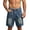 a01Blue, variant on LODIENY Mens Baggy Jean Shorts Vintage Loose Fit Wide Leg Denim Short Pants Washed Distressed Streetwear Hip Hop Below Knee Jorts Blue XS