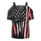 thumbnail image 4 of Tops Para Mujer Blusas Casuales Elegantes Camisas Día de La Independencia Erógeno de Moda Correa de Cuello Redondo Camiseta de Un Hombro Blusa Estampada Odeerbi ODB156149, 4 of 5