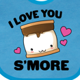 thumbnail image 4 of Inktastic Valentines Day I Love You S'more with Pink Hearts Boys or Girls Baby Bib, 4 of 4